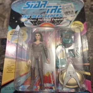 Deanna Troi STAR TREK NEXT GENERATION Action Figure 1992 Playmates UNPUNCHED
